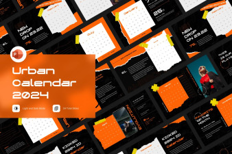 Urban Calendar 2024 PowerPoint Template